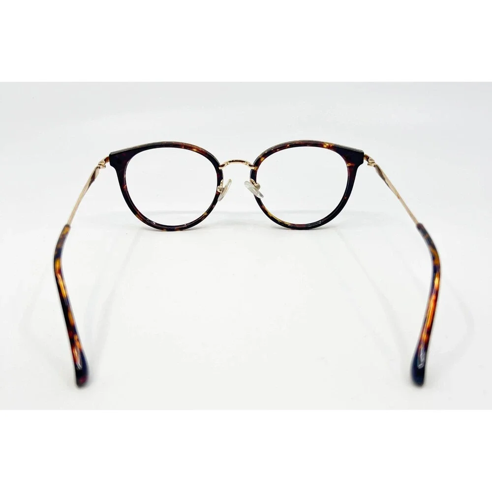 Firmoo Eyeglasses Womens Tortoise Gold Round S947 51-21-145 C2 51mm